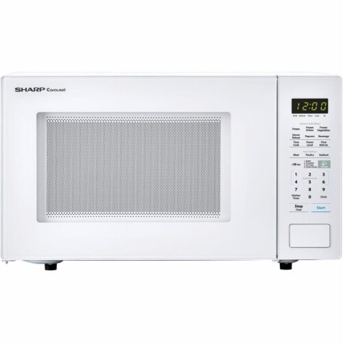 Sharp Countertop Microwave Oven - White Perspective: front