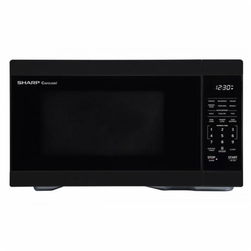 Sharp Microwave - Black Perspective: front