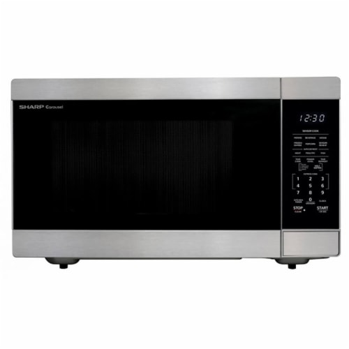 Sharp SMC2266HS 2.2 Cu. Ft. Stainless Steel Countertop Microwave Perspective: front