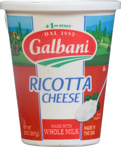 Galbani Whole Milk Ricotta Cheese Perspective: front