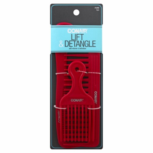 Conair® Lift & Detangle Assorted Pro Style Combs Perspective: front