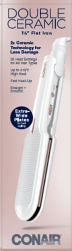 Conair Double Ceramic Flat Iron 1 ct Fry s Food Stores