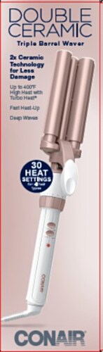 Conair® Double Ceramic Triple Barrel Waver Perspective: front