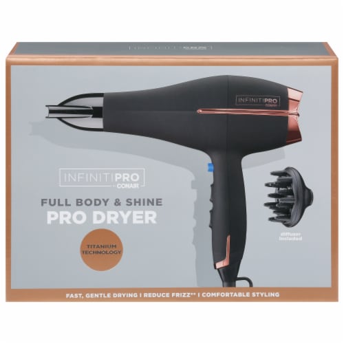 Infiniti Pro 1875-Watt Hair Dryer - Black/Rose Gold, 1 ct - Fred Meyer