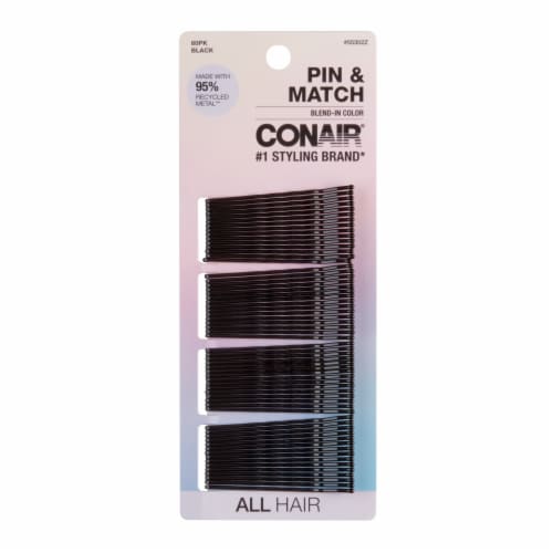 Conair® Pin & Match Bobby Pins - Black Perspective: front
