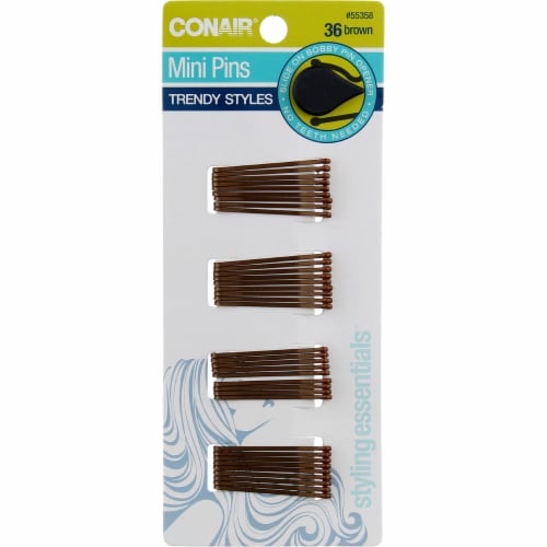 Conair® Pin & Style Mini Bobby Pins Brown, 36 ct - King Soopers