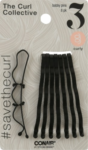 Conair® The Curl Collective Bobby Pins - Black Perspective: front