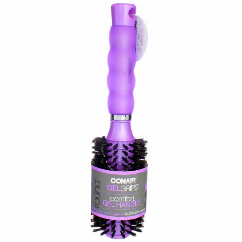 Conair® GelGrips® Round Boar Brush Perspective: front