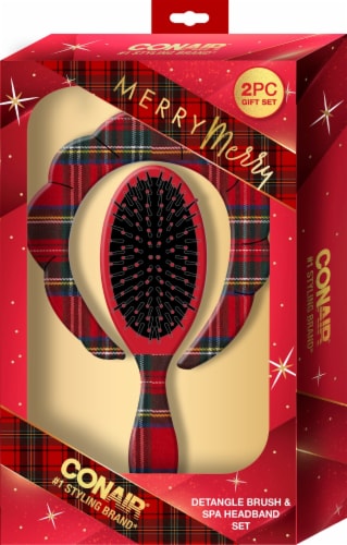 Scunci® Detangle Brush/Headband Set Perspective: front