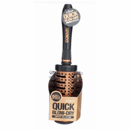 Conair Copper Quick Blow Dry Vented Round Brush Perspective: front