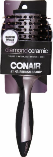 Conair Diamond Ceramic Volume & Shine Hair Brush Perspective: front