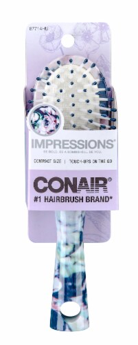 Conair® Impressions® Cushion Floral Hair Brush Perspective: front