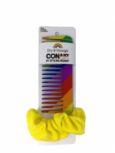 Conair® Dry & Detangle Comb & Scrunchie Perspective: front