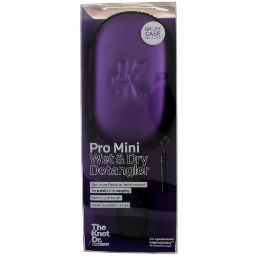 Conair® The Knot Dr. Assorted Pro Mini Wet & Dry Detangler and Case Perspective: front