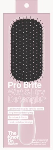 The Knot Dr. For Conair Pro Brite Wet & Dry Detangler - Light Pink Perspective: front