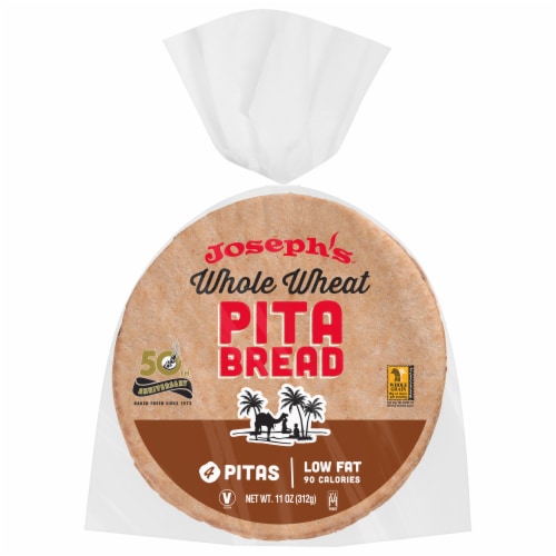 Joseph's™ Whole Wheat Pita Bread, 4 ct / 11 oz Harris Teeter