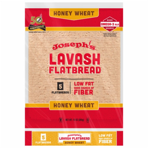 Joseph's™ Honey Wheat Flat Bread Perspective: front