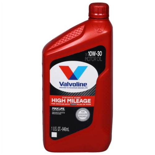 Valvoline MaxLife High Mileage 10W-30 SAE Motor Oil Perspective: front