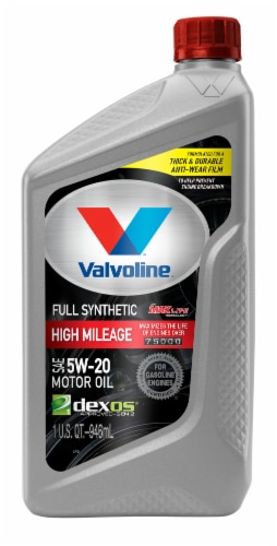 Valvoline™ Full Synthetic High Mileage SAE 5W-20 Motor Oil Perspective: front