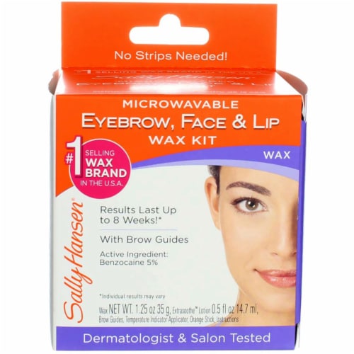 Sally Hansen Microwaveable Eyebrow, Face & Lip Wax Kit Perspective: front