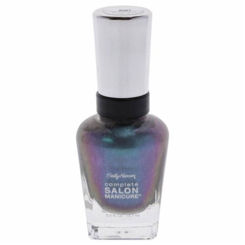 Sally Hansen Complete Salon Manicure Black & Blue Nail Polish Perspective: front