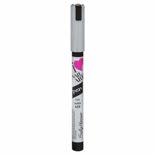 Sally Hansen I Heart Nail Art 420 Silver Fine Pen Perspective: front