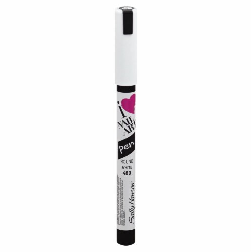 Sally Hansen I Heart Nail Art 480 White Round Pen Perspective: front