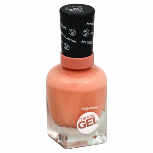 Sally Hansen Miracle Gel Malibu Peach Nail Polish Perspective: front