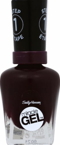 Sally Hansen Miracle Gel Cabernet with Bae Nail Color Perspective: front