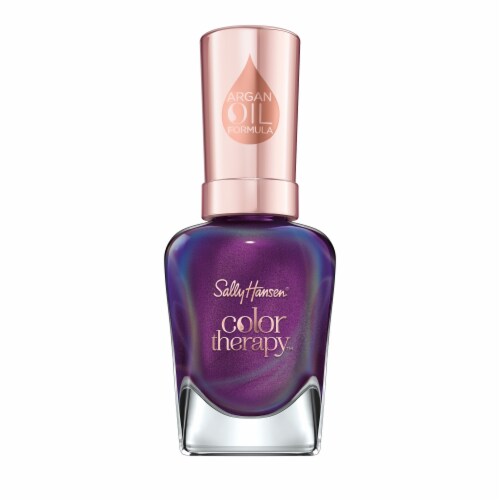Sally Hansen Color Therapy Plum Euphoria Nail Polish Perspective: front