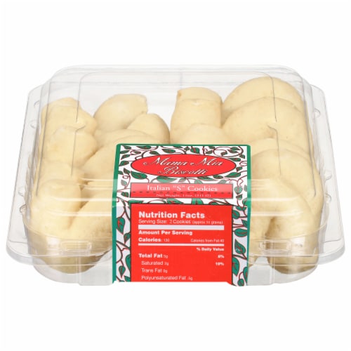 Mama Mia's Italian "S" Cookies Perspective: front
