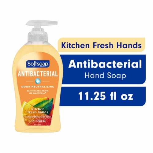 Softsoap Antibacterial Kitchen Fresh Hands Liquid Hand Soap Pump Perspective: front