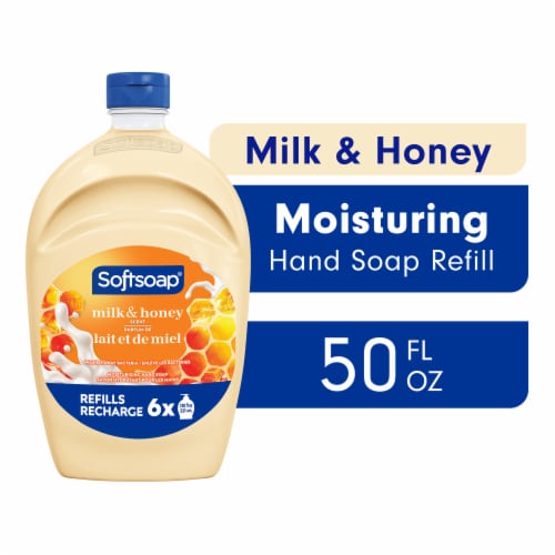 Softsoap Milk & Honey Scented Liquid Hand Soap Refill Perspective: front