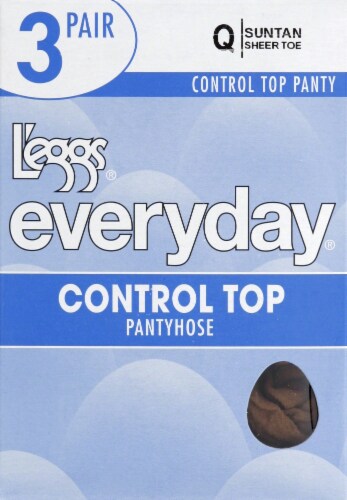 L Eggs Everyday Size Q Control Top Pantyhose Suntan 3 ct Ralphs