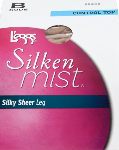 L'Eggs® Silken Mist Size B Silky Sheer Leg Control Top Pantyhose - Nude Perspective: front