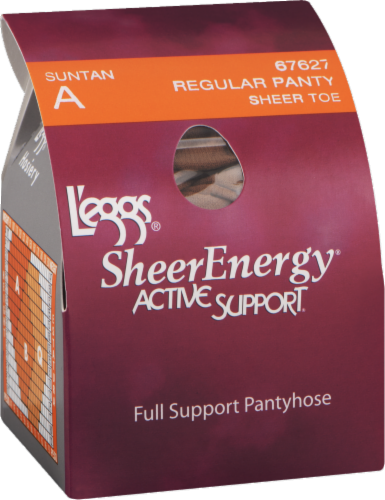 L'eggs Sheer Energy Suntan Medium Support Leg Compression Sheer