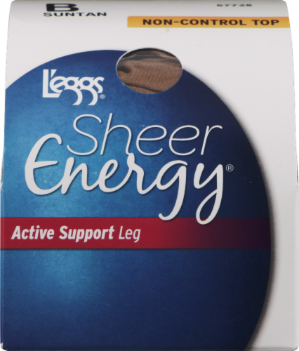 L'eggs® Sheer Energy® Women's Active Support Leg Non-Control Top Pantyhose  - Suntan, B - Kroger