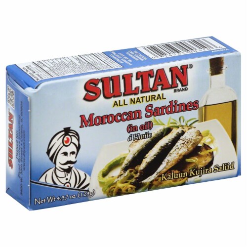 Sultan Moroccan Sardines in Oil Perspective: front
