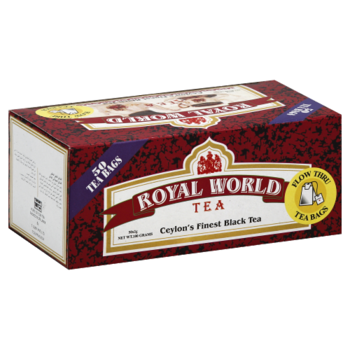Royal World Tea Ceylon's Finest Black Tea Perspective: front