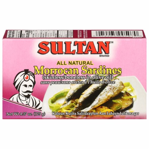 Sultan™ Boneless & Skinless Morrocan Sardines in Olive Oil Perspective: front