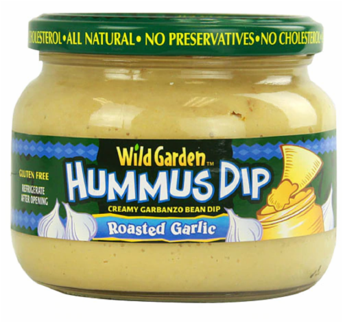 Wild Garden Roasted Garlic Hummus Dip Perspective: front