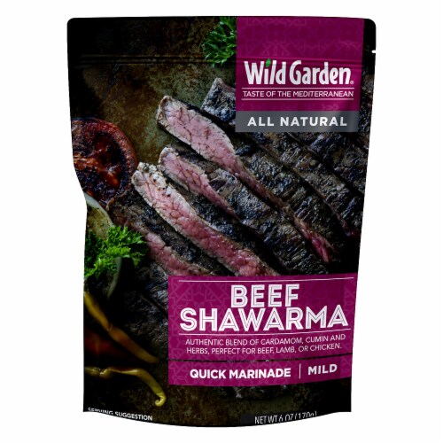 Wild Garden® Beef Shawarma Mild Quick Marinade Perspective: front