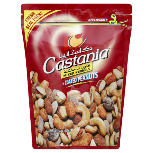 Castania Mixed Kernels + Coated Peanuts Perspective: front