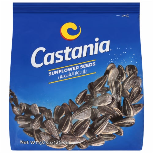 Castania® Roasted Black Salted Sunflower Seeds Perspective: front