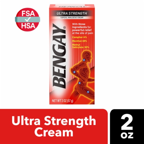 Bengay® Ultra Strength Topical Analgesic Cream Perspective: front