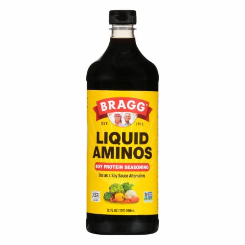 Bragg® Seasoning Liquid Aminos Gluten-Free Soy Protein Seasoning Perspective: front