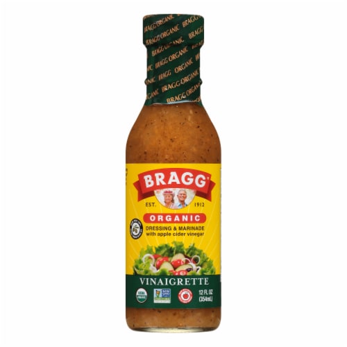 Bragg® Organic Apple Cider Vinegar Vinaigrette Salad Dressing & Marinade Perspective: front