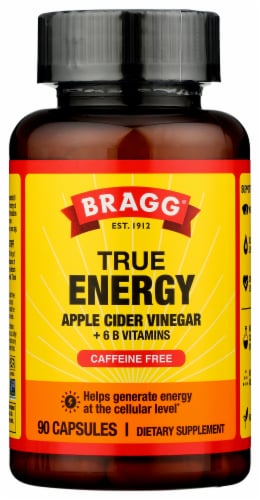 Bragg® True Energy Apple Cider Vinegar Supplement Capsules Perspective: front