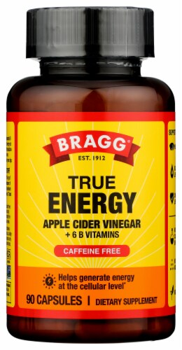 Bragg® True Energy Apple Cider Vinegar Supplement Capsules Perspective: front