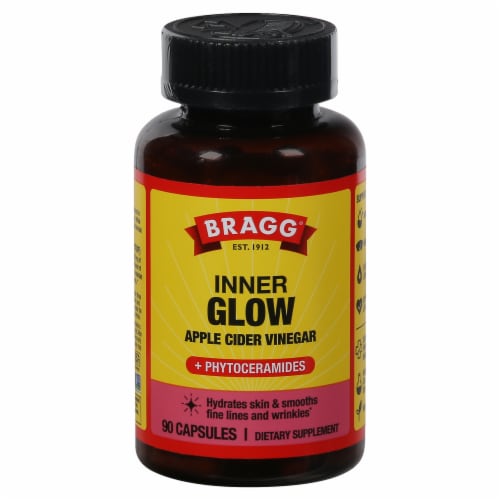 Bragg® Inner Glow Apple Cider Vinegar Phytoceramides Perspective: front